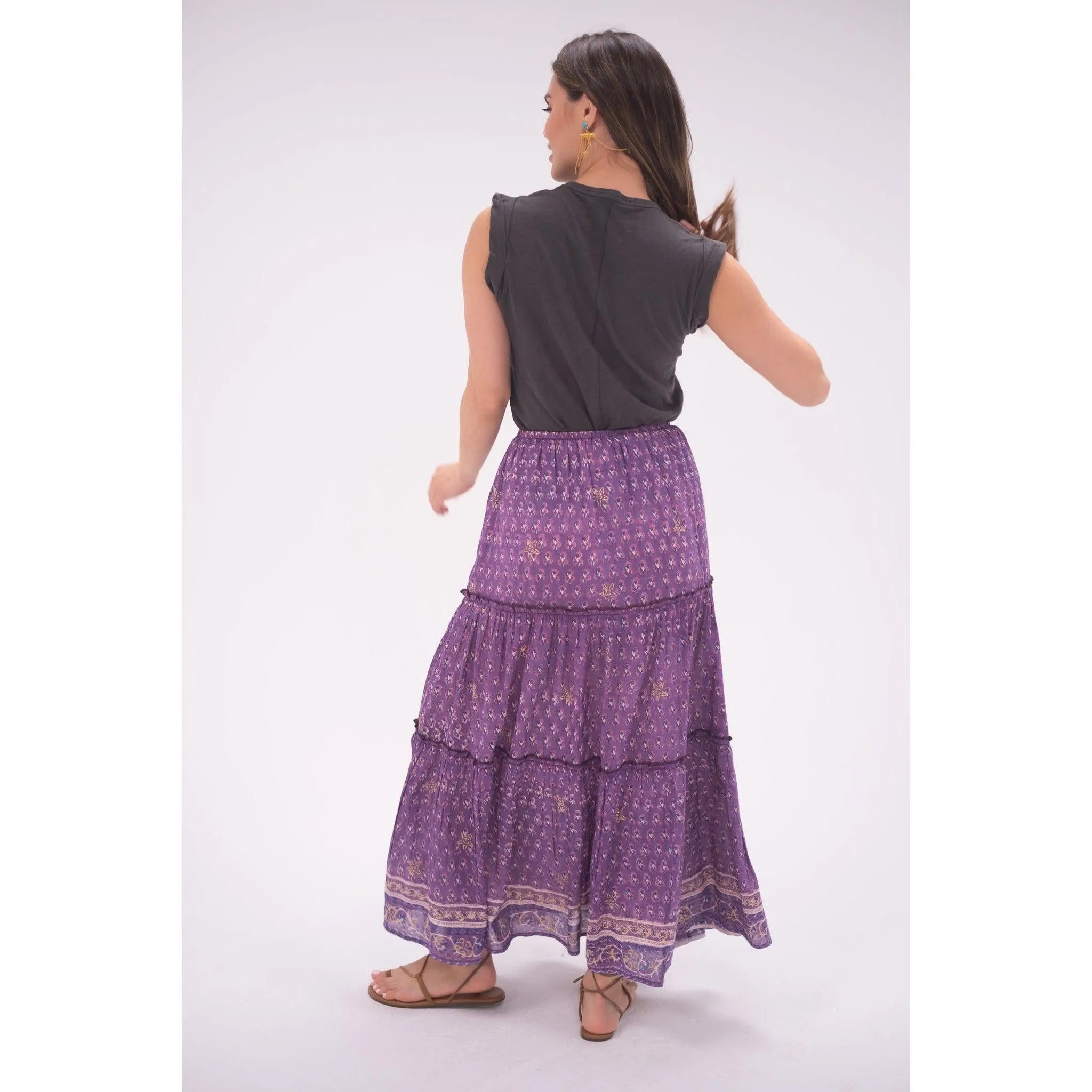 Purple Marina Maxi Skirt sold by Alicia Bell product image thumbnail 5