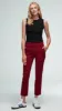Flex Waist Trouser in Performance Cotton | Merlot sold by Argent