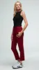 Flex Waist Trouser in Performance Cotton | Merlot sold by Argent