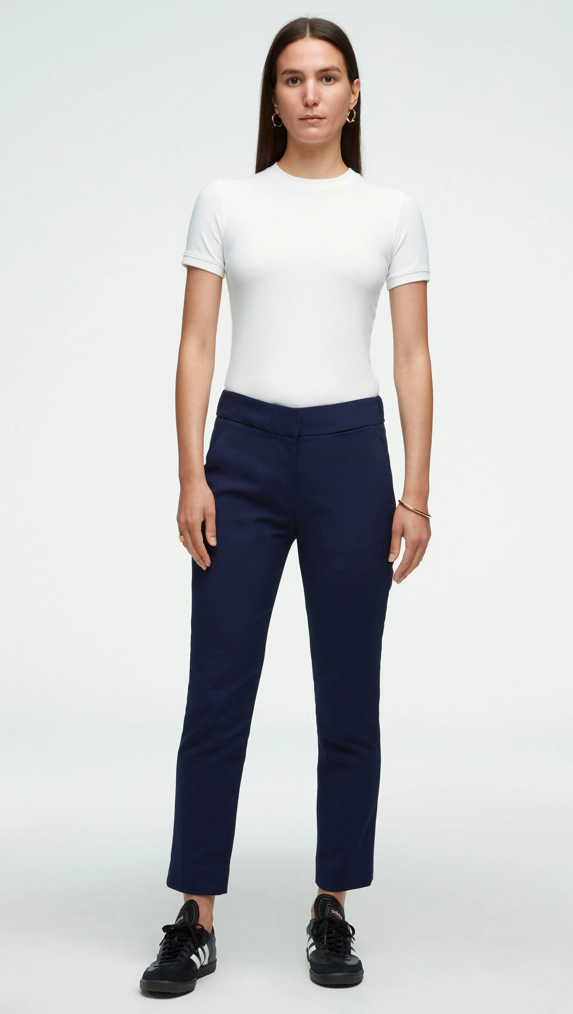 Flex Waist Trouser in Performance Cotton | Navy sold by Argent product image thumbnail 5