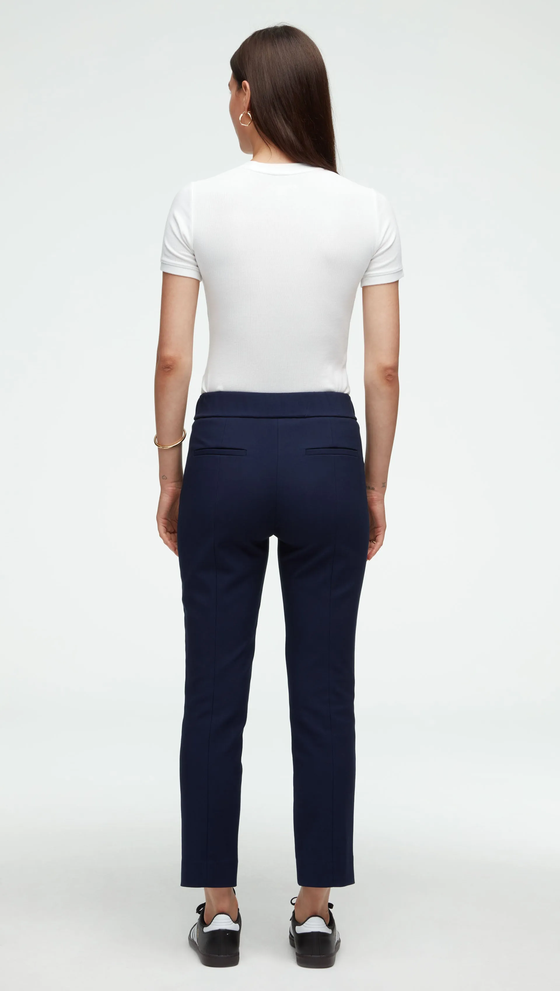 Flex Waist Trouser in Performance Cotton | Navy sold by Argent product image thumbnail 2