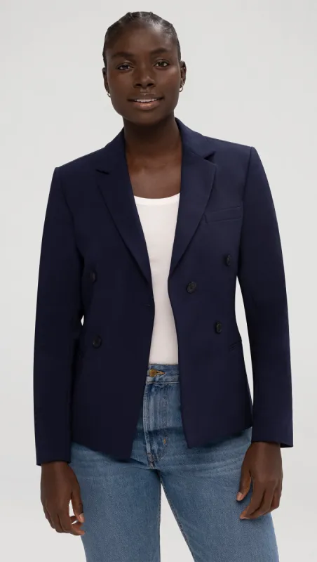 Crossover Blazer in Performance Cotton | Navy sold by Argent