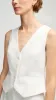 Waistcoat in Cotton Twill | Ivory sold by Argent