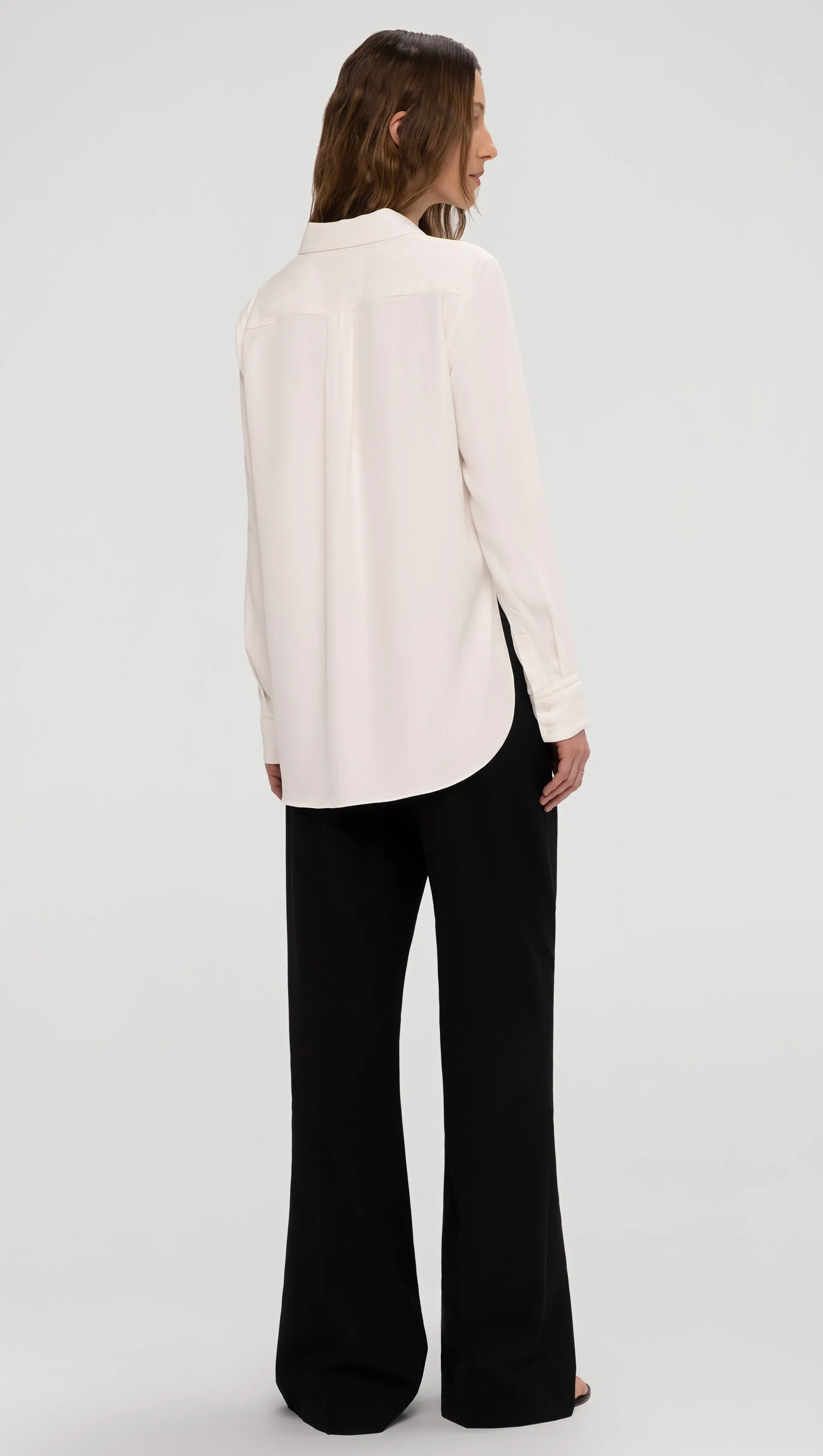 Wide Leg Trouser in Seasonless Wool | Black sold by Argent product image thumbnail 2