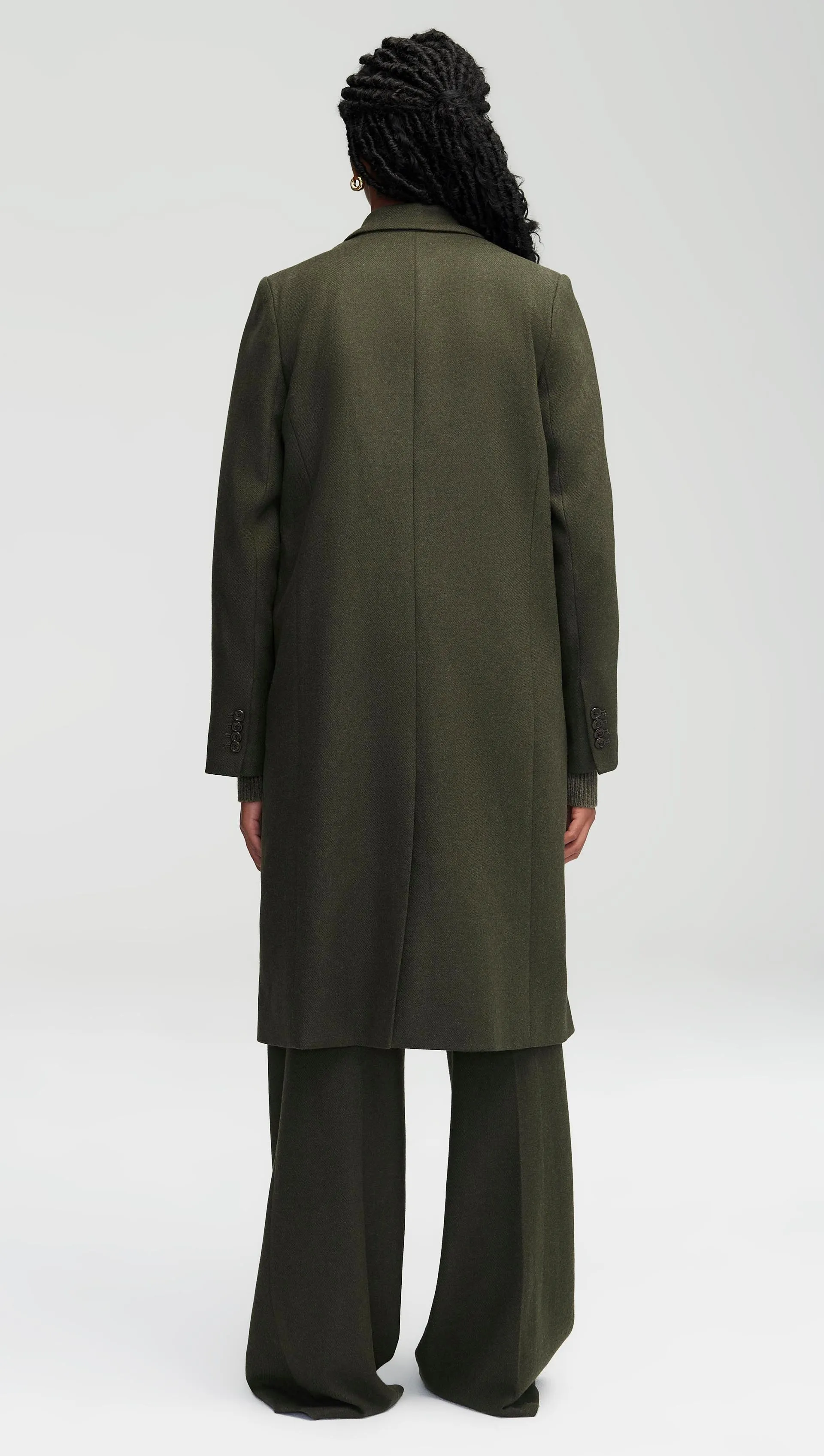 Peak Lapel Coat in Wool Twill | Hunter sold by Argent product image thumbnail 3