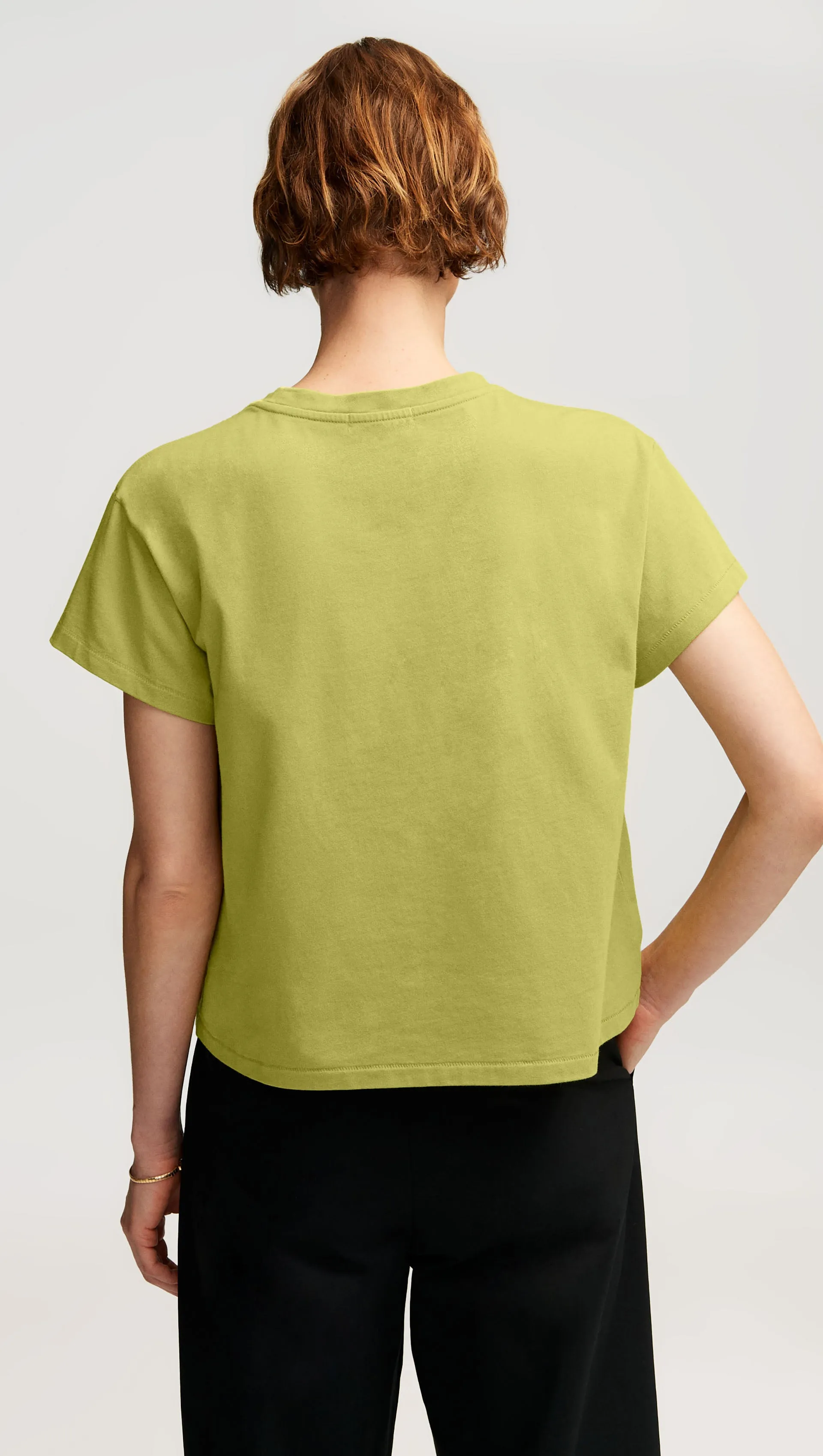 Shrunken Tee in Cotton Jersey | Avocado sold by Argent product image thumbnail 3