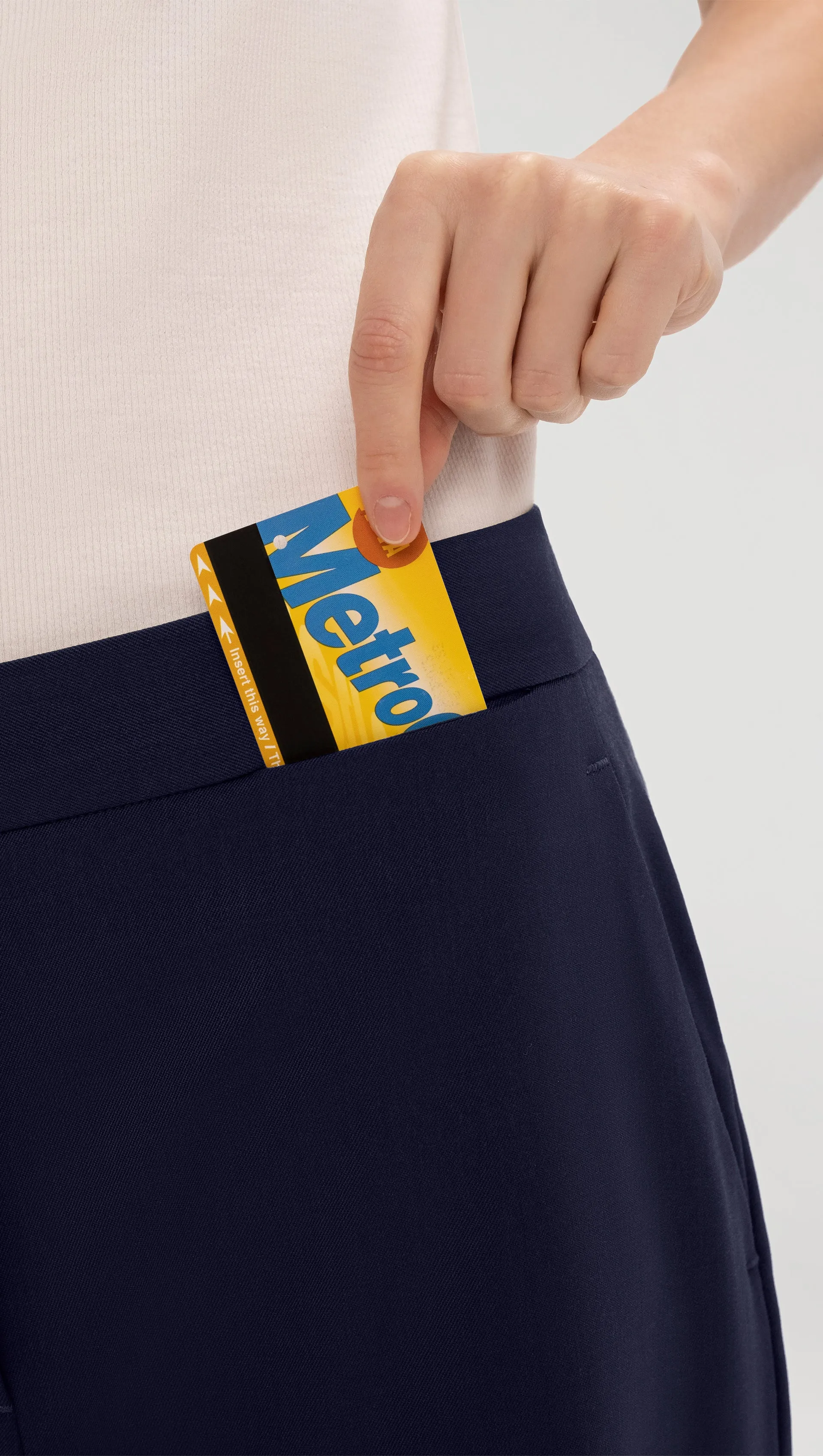 Wide Leg Trouser in Seasonless Wool | Navy sold by Argent product image thumbnail 4