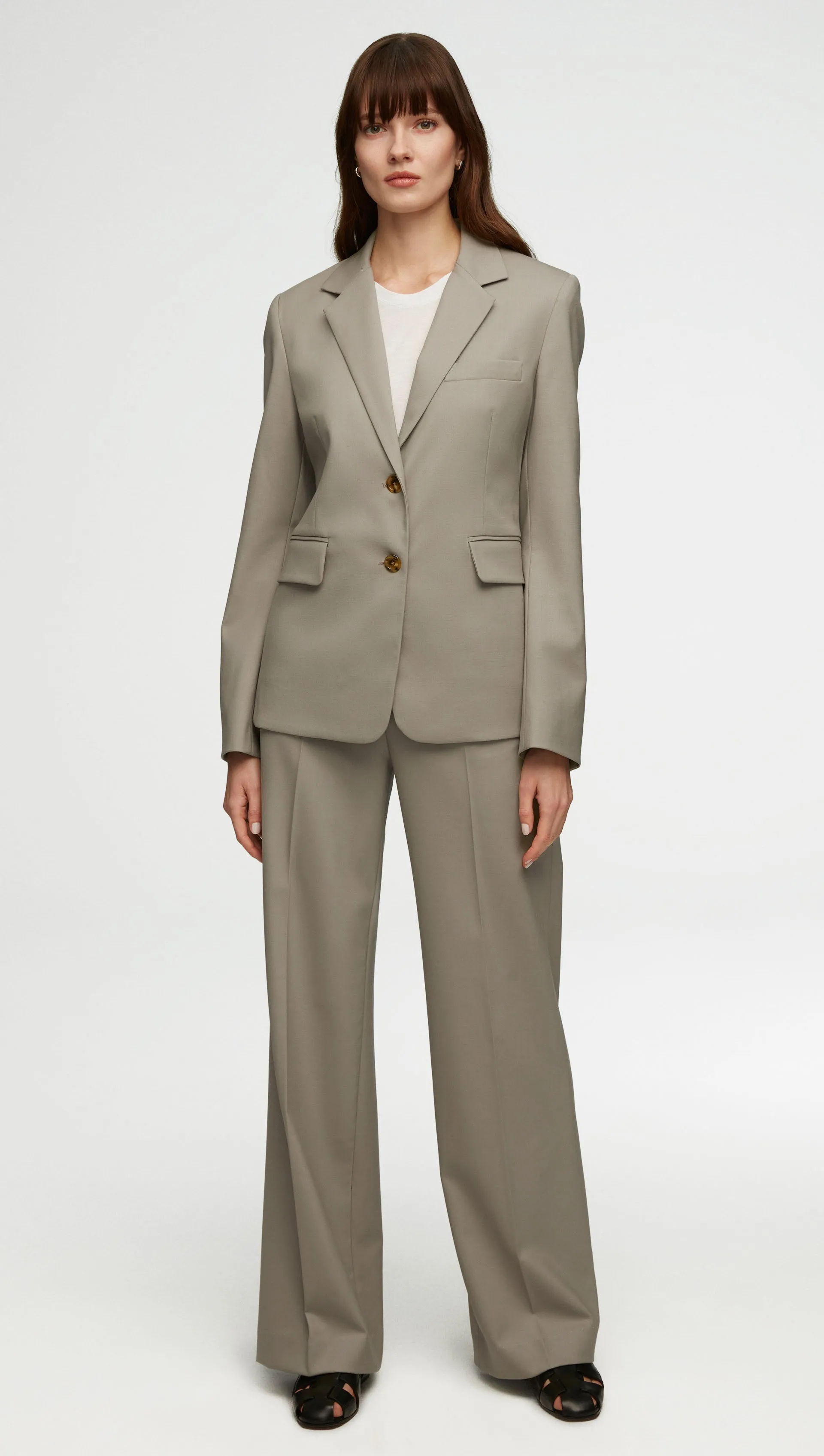 Wide Leg Trouser in Seasonless Wool | Laurel sold by Argent product image thumbnail 5