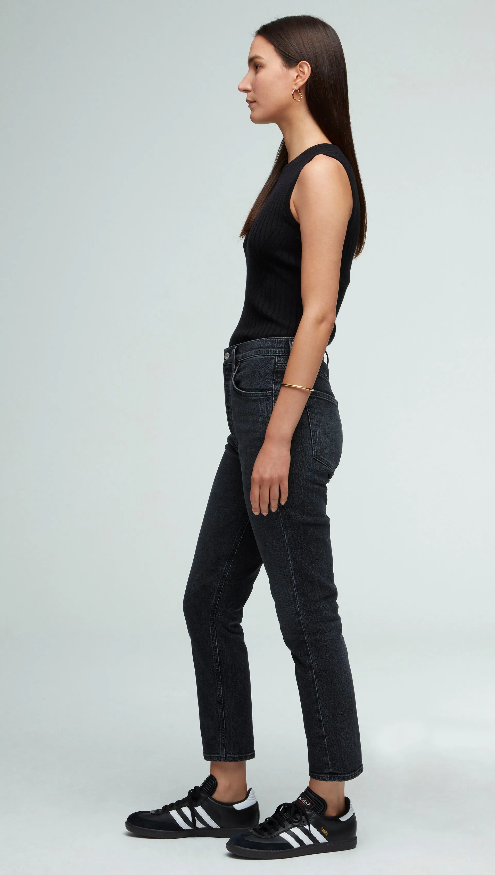 AGOLDE x Riley High Rise Straight Crop | Calculate sold by Argent product image thumbnail 5