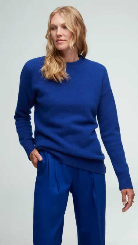 Oversized Sweater in Wool-Cashmere | Cobalt sold by Argent