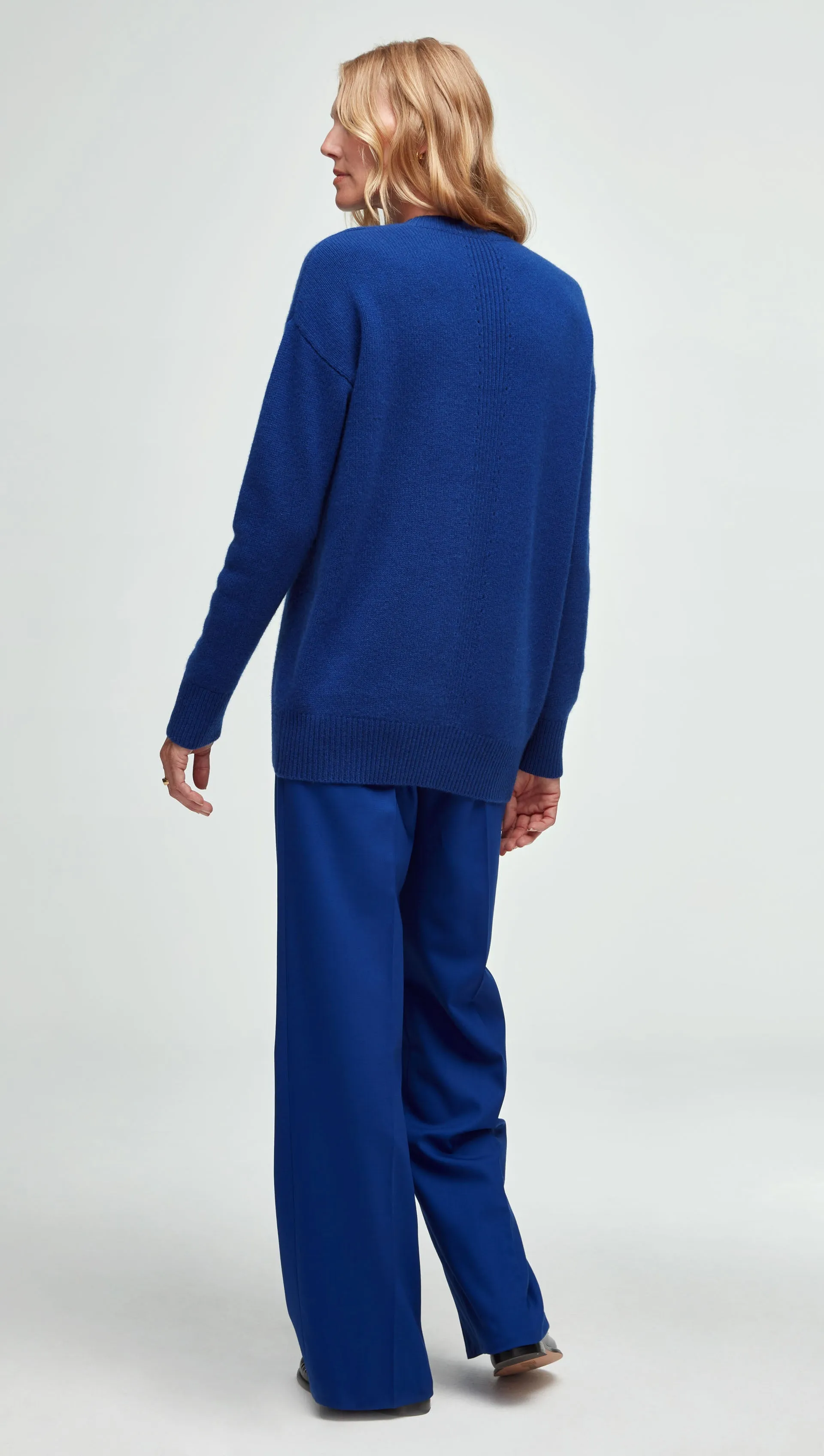 Oversized Sweater in Wool-Cashmere | Cobalt sold by Argent product image thumbnail 5