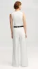 Single Pleat Trouser in Cotton Twill | Ivory sold by Argent