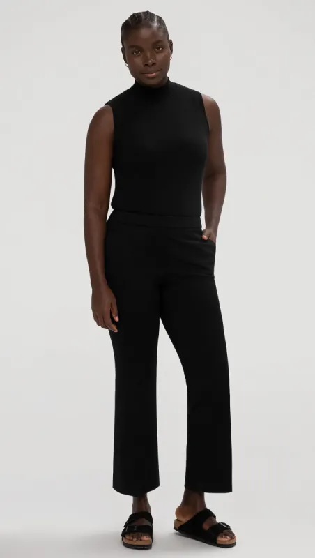 Slim Kick Pant in Knit | Black sold by Argent