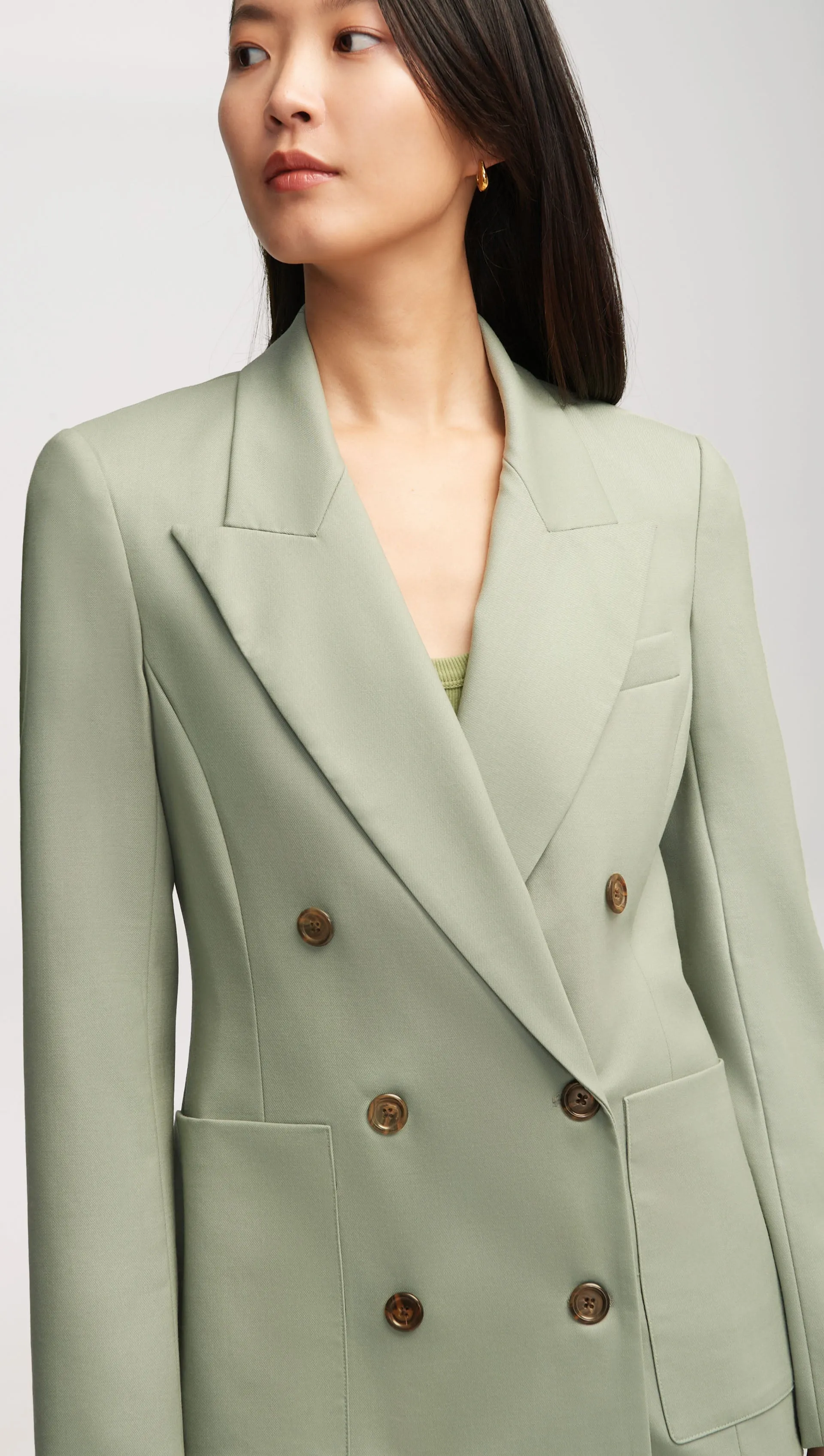 Chelsea Blazer in Seasonless Wool | Sage sold by Argent product image thumbnail 4