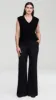 Cable Boyfriend Vest in Merino Wool | Black sold by Argent