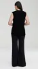 Cable Boyfriend Vest in Merino Wool | Black sold by Argent