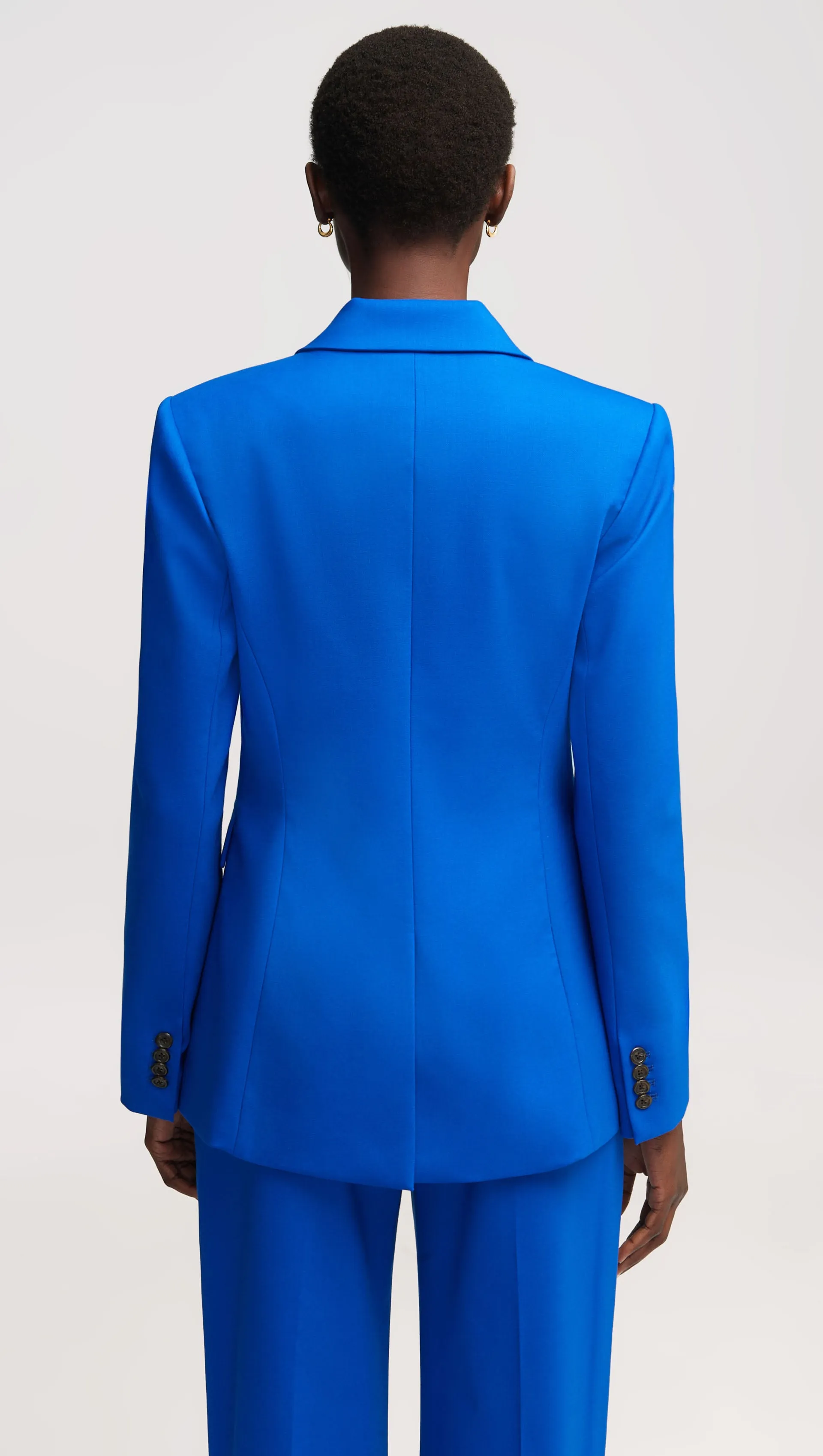 Two-Button Blazer in Seasonless Wool | Royal Blue sold by Argent product image thumbnail 5