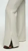 Slim Pintuck Trouser in Viscose Wool Crepe | Ivory sold by Argent