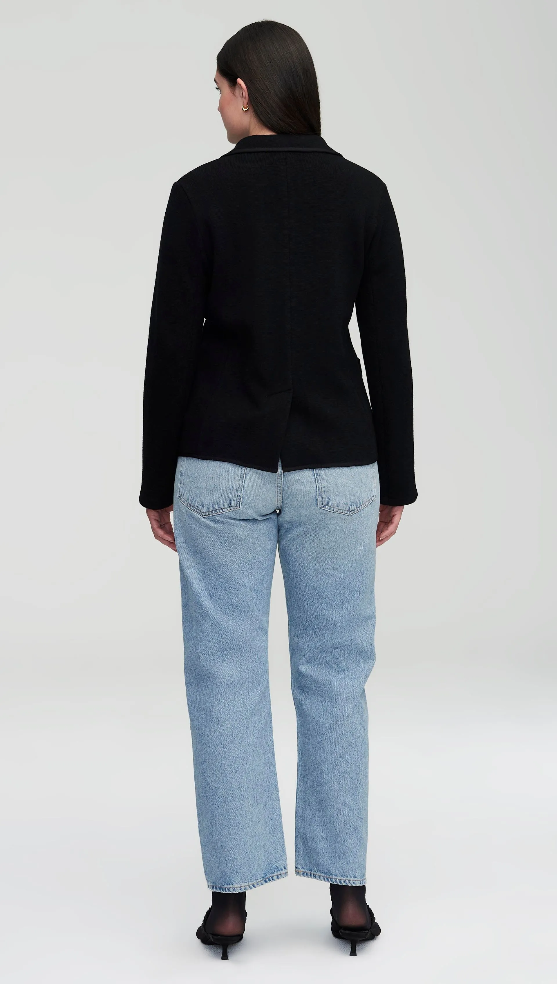 Everyday Knit Blazer in Merino Wool | Black sold by Argent product image thumbnail 5