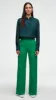 Wide Leg Trouser in Seasonless Wool | Kelly Green sold by Argent