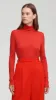 Skinny Turtleneck in Merino Silk Jersey | Scarlet sold by Argent