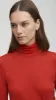 Skinny Turtleneck in Merino Silk Jersey | Scarlet sold by Argent