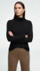 Ribbed Turtleneck in Merino Wool | Black sold by Argent