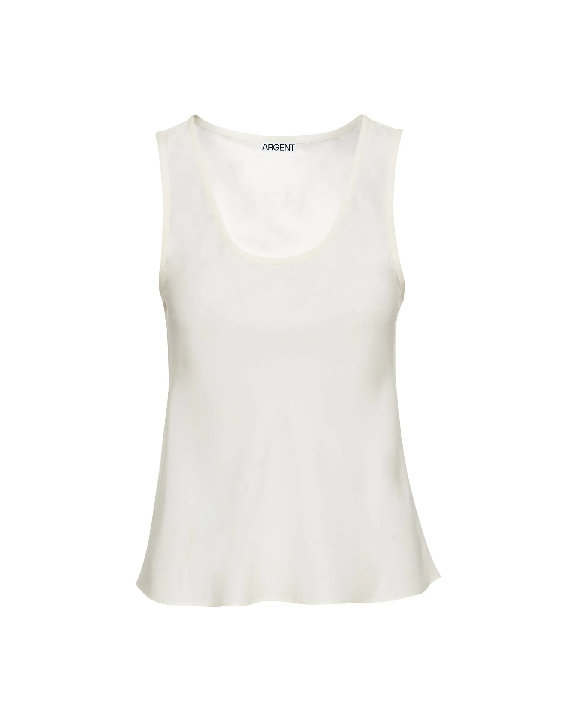 Tank in Matte-side Silk Charmeuse | Ivory sold by Argent product image thumbnail 5