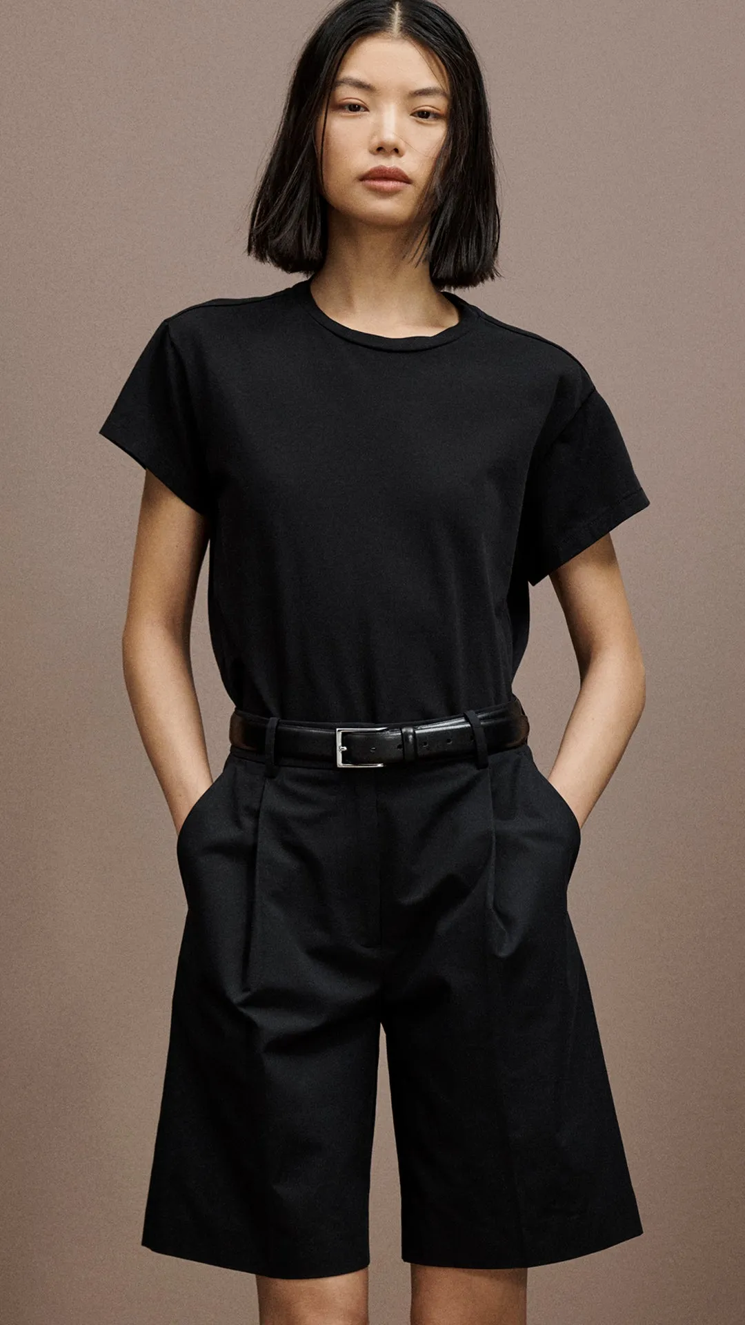 Shrunken Tee in Cotton Jersey | Black sold by Argent product image thumbnail 5