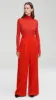 Single Pleat Trouser in Wool Twill | Scarlet sold by Argent