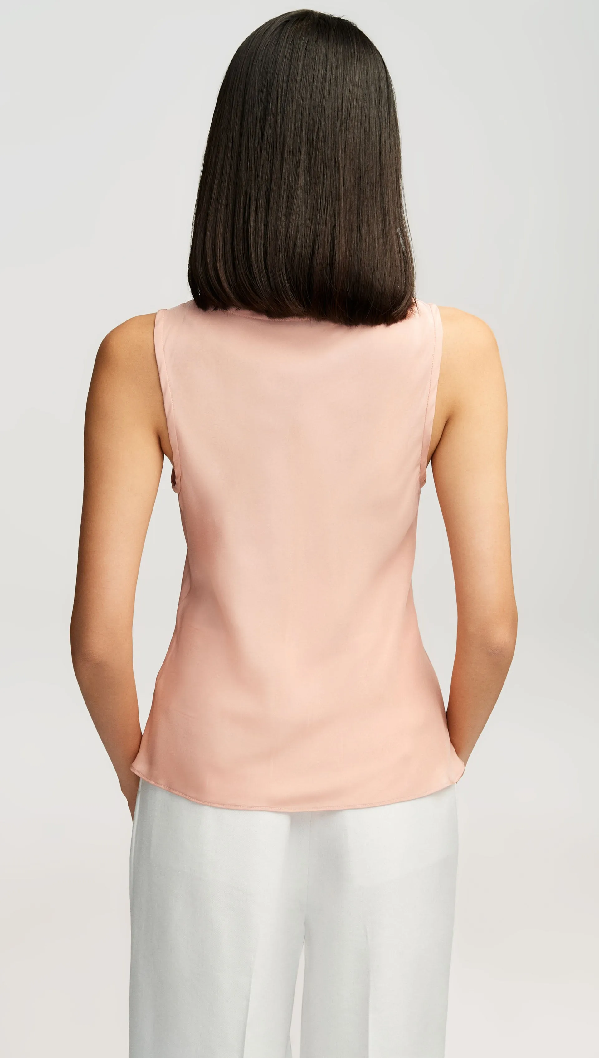 Tank in Matte-side Silk Charmeuse | Dusty Pink sold by Argent product image thumbnail 4