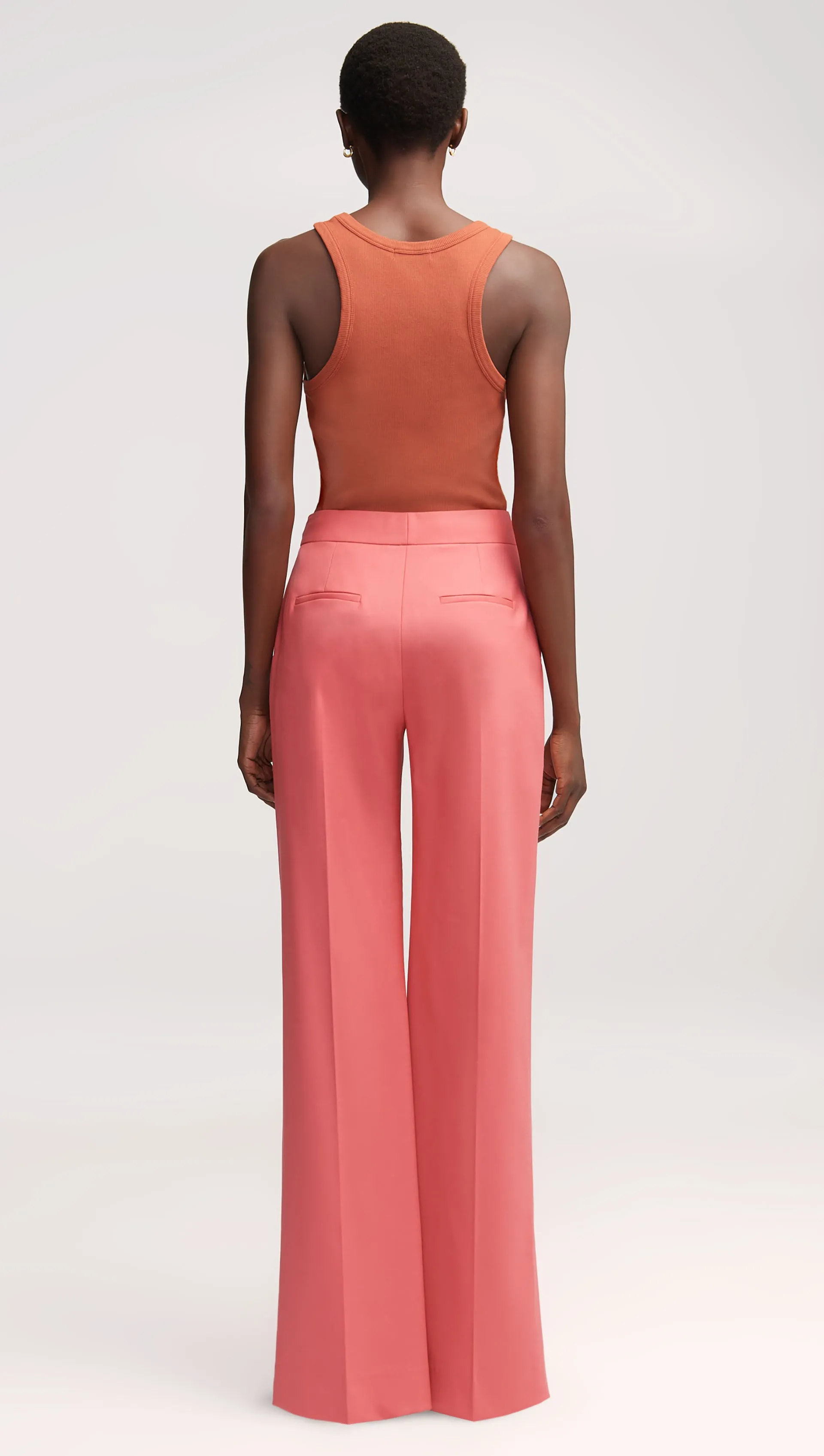 Wide Leg Trouser in Seasonless Wool | Salmon sold by Argent product image thumbnail 5