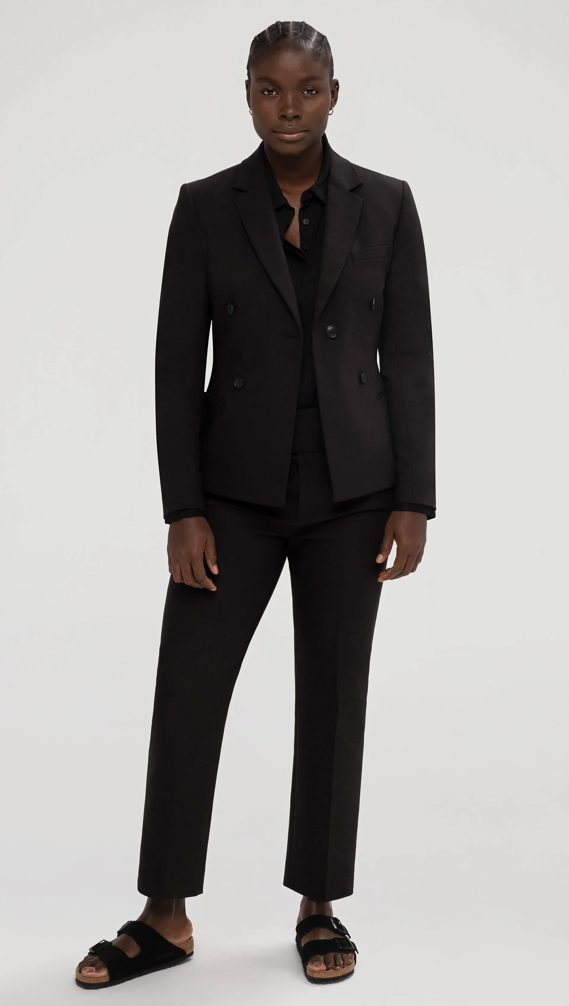 Crossover Blazer in Performance Cotton | Black sold by Argent product image thumbnail 3