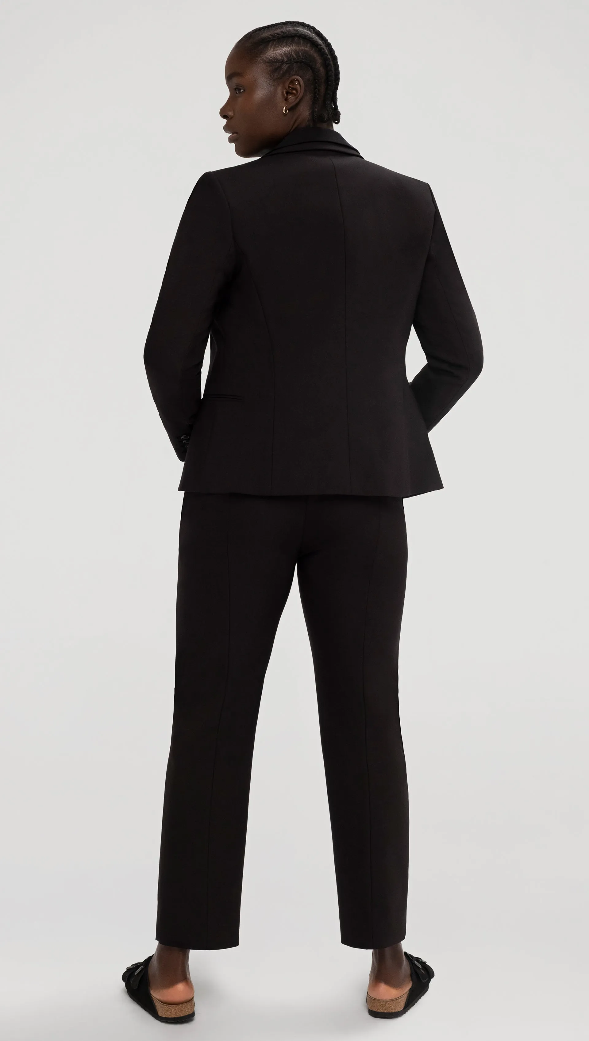 Crossover Blazer in Performance Cotton | Black sold by Argent product image thumbnail 4