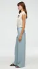 Wide Leg Trouser in Seasonless Wool | Seafoam Blue sold by Argent