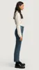 Cropped Straight Leg Trouser in Seasonless Wool | Stone Blue sold by Argent