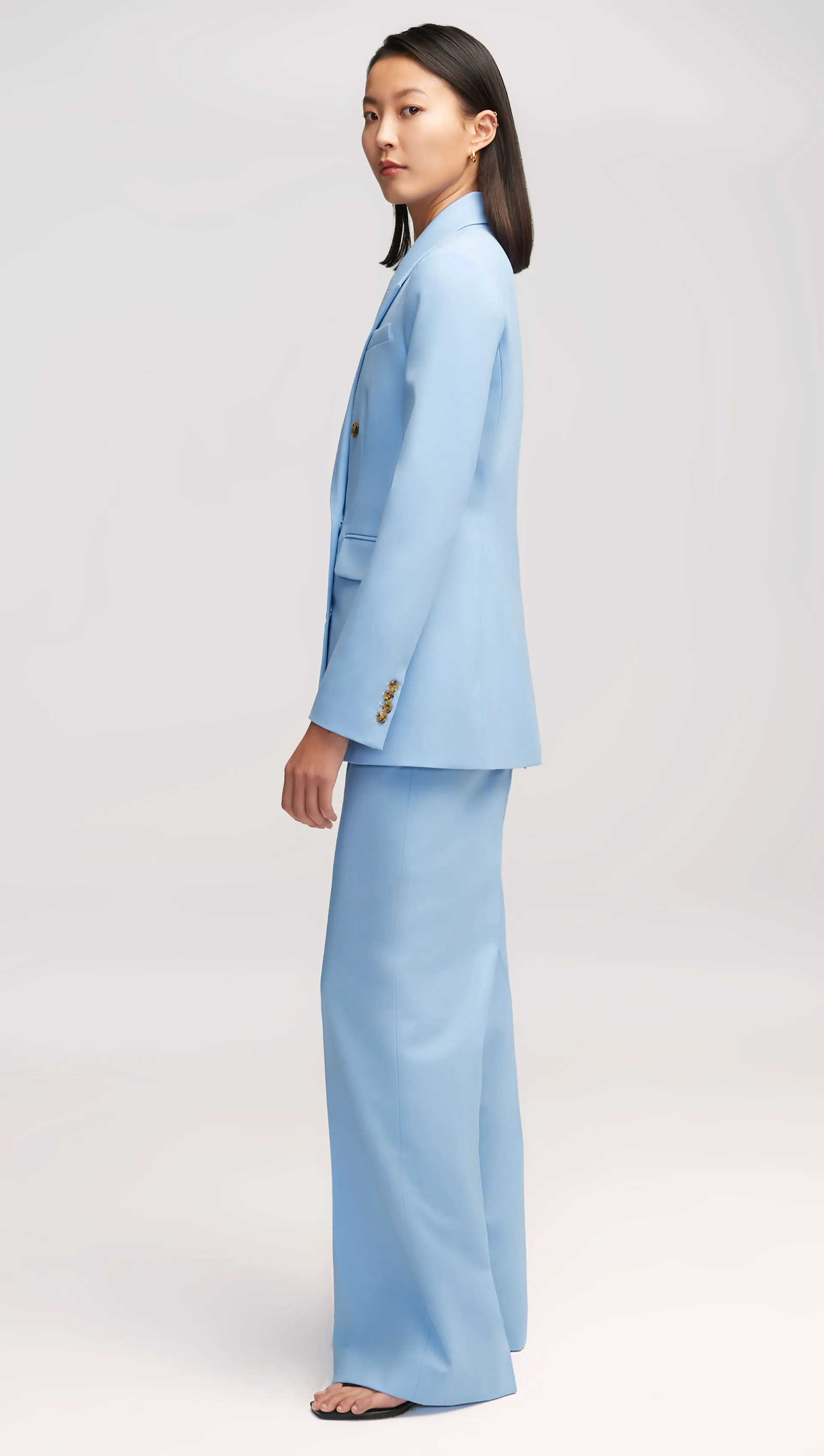 Double-Breasted Blazer in Seasonless Wool | Sky sold by Argent product image thumbnail 3