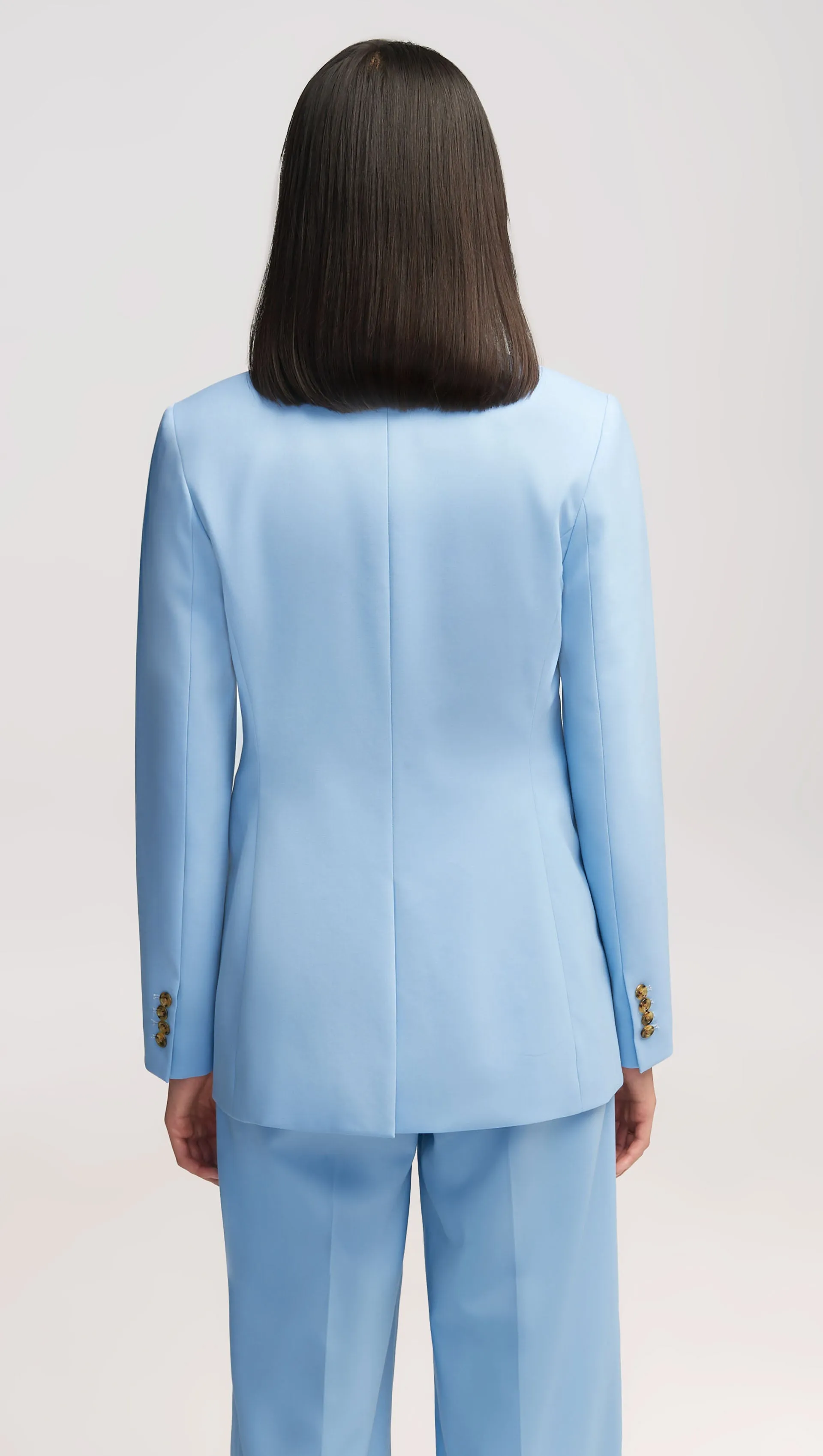 Double-Breasted Blazer in Seasonless Wool | Sky sold by Argent product image thumbnail 5