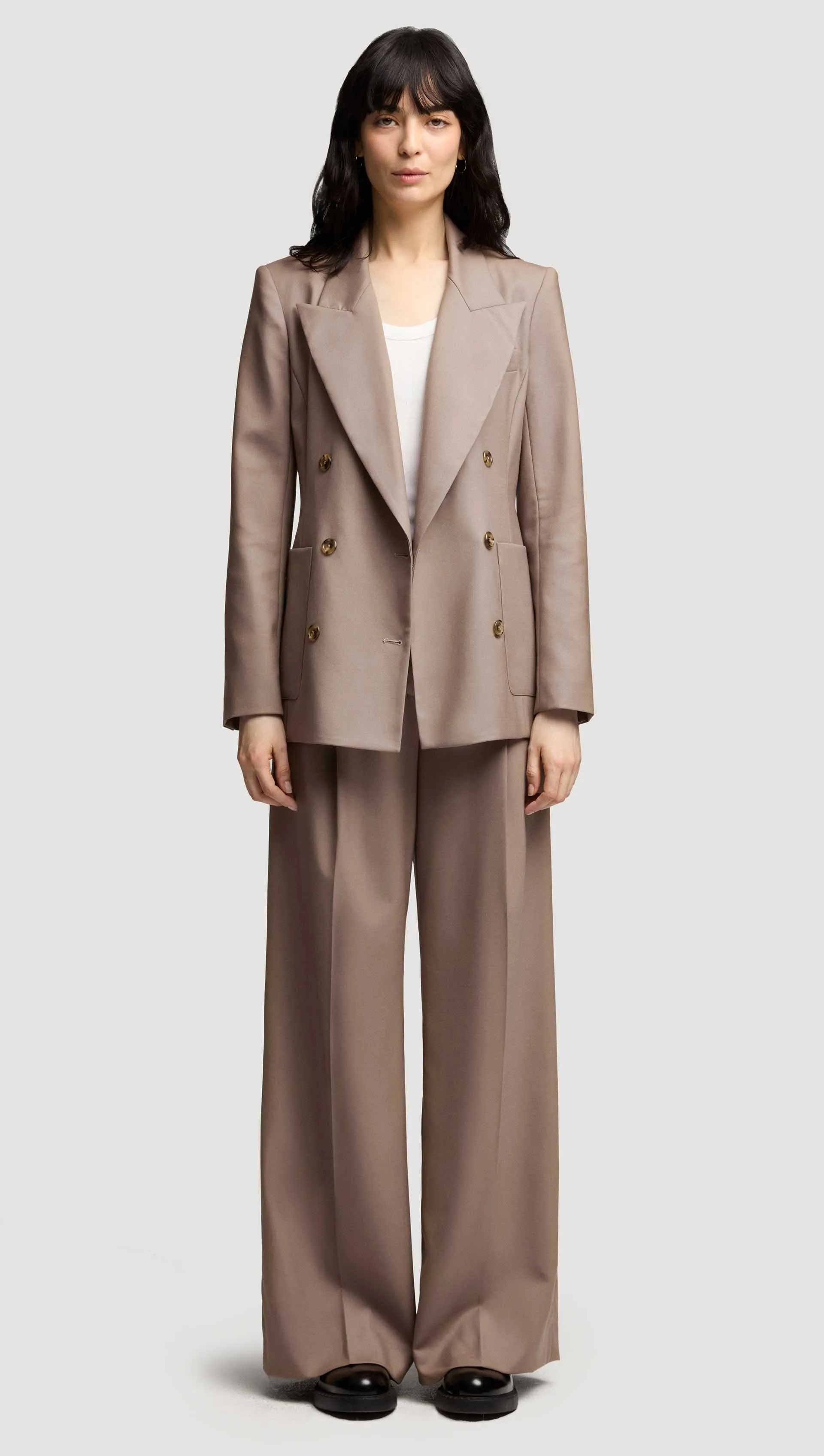 Chelsea Blazer in Seasonless Wool | Taupe sold by Argent product image thumbnail 3
