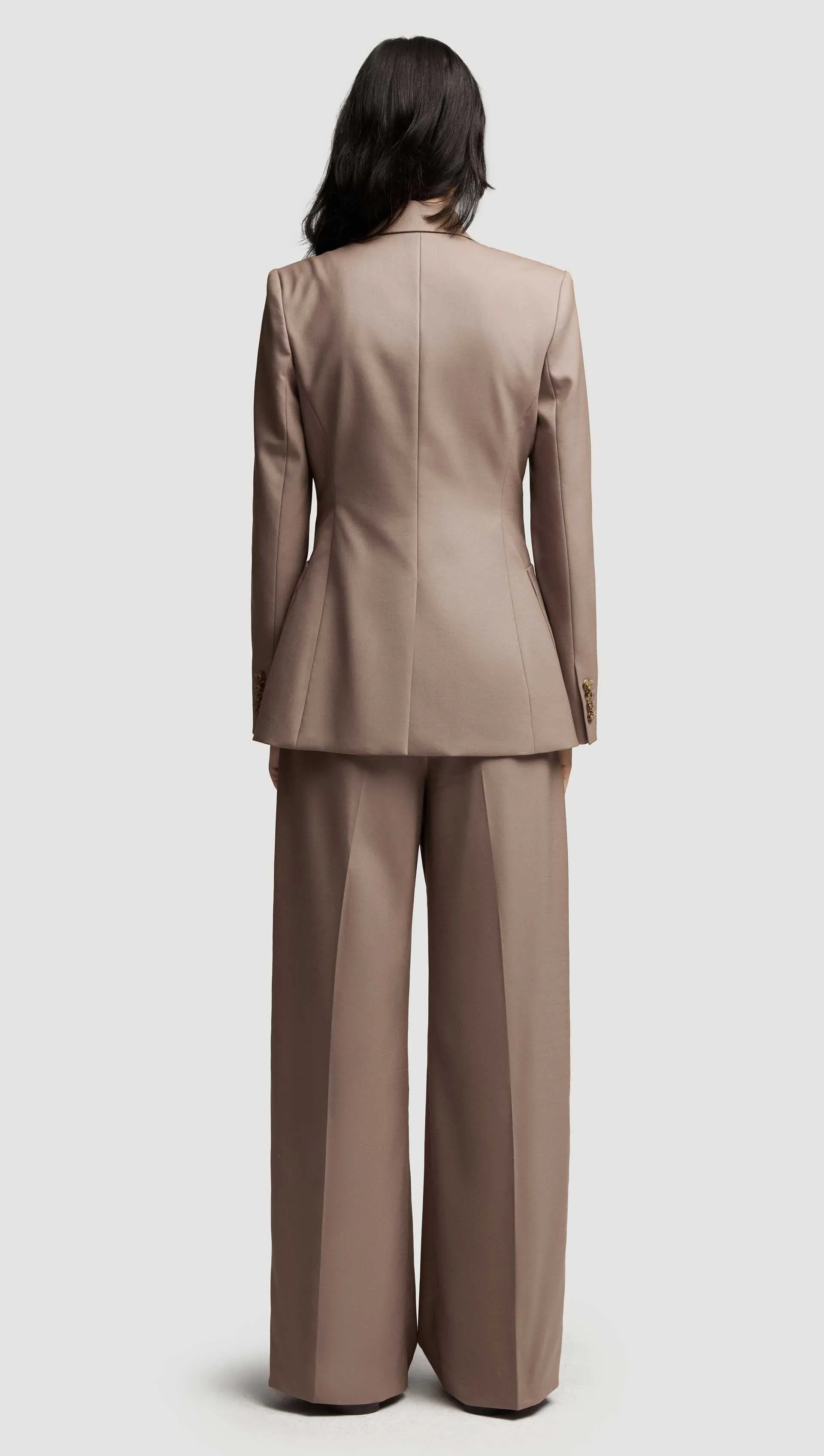 Chelsea Blazer in Seasonless Wool | Taupe sold by Argent product image thumbnail 5