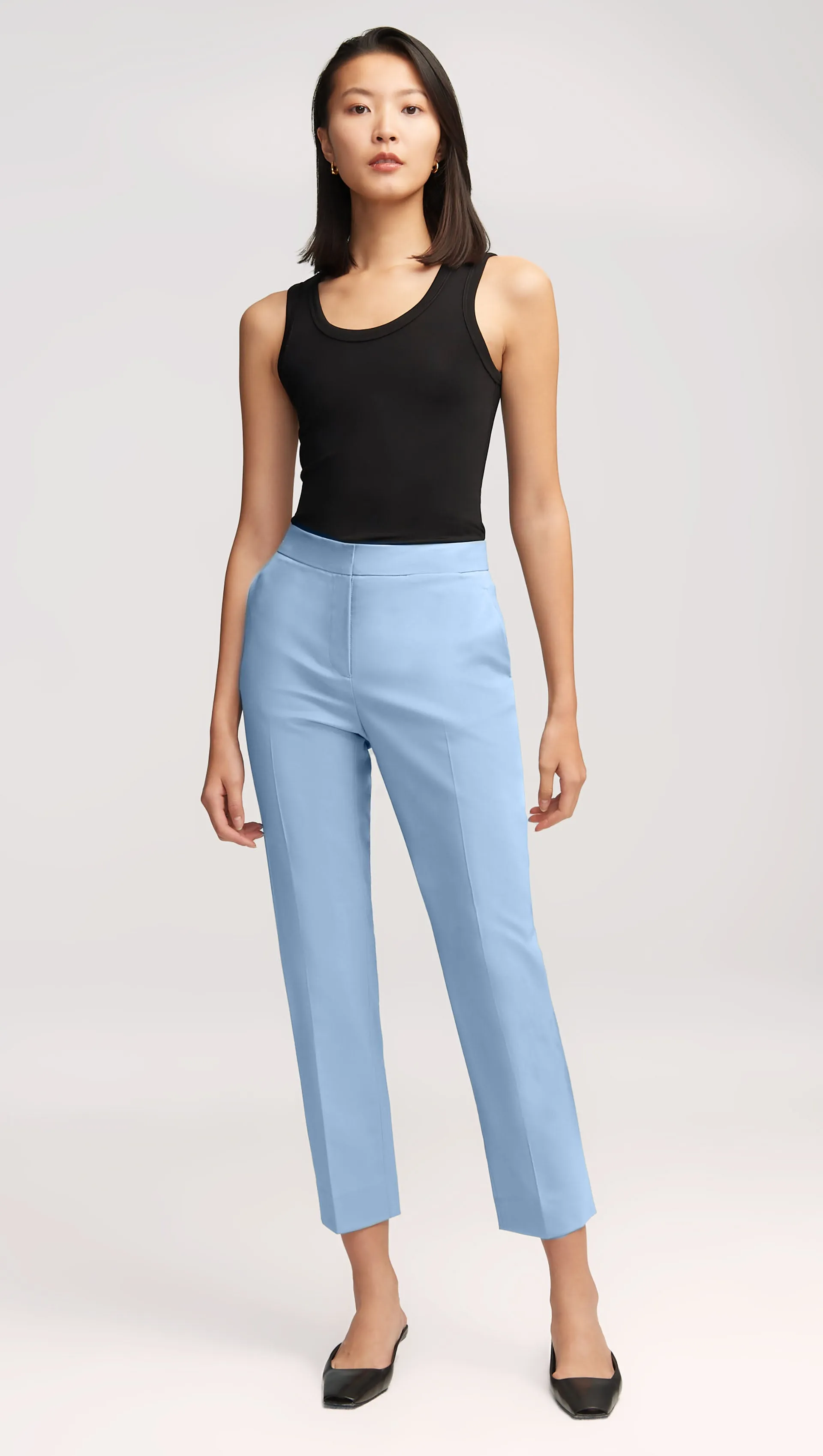 Tailored Trouser in Seasonless Wool | Sky sold by Argent