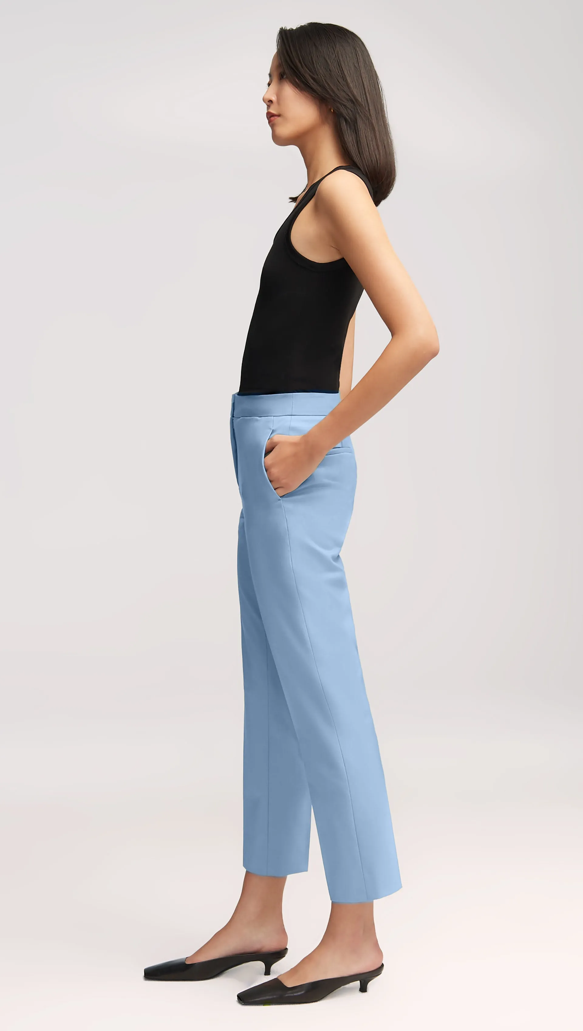 Tailored Trouser in Seasonless Wool | Sky sold by Argent product image thumbnail 2