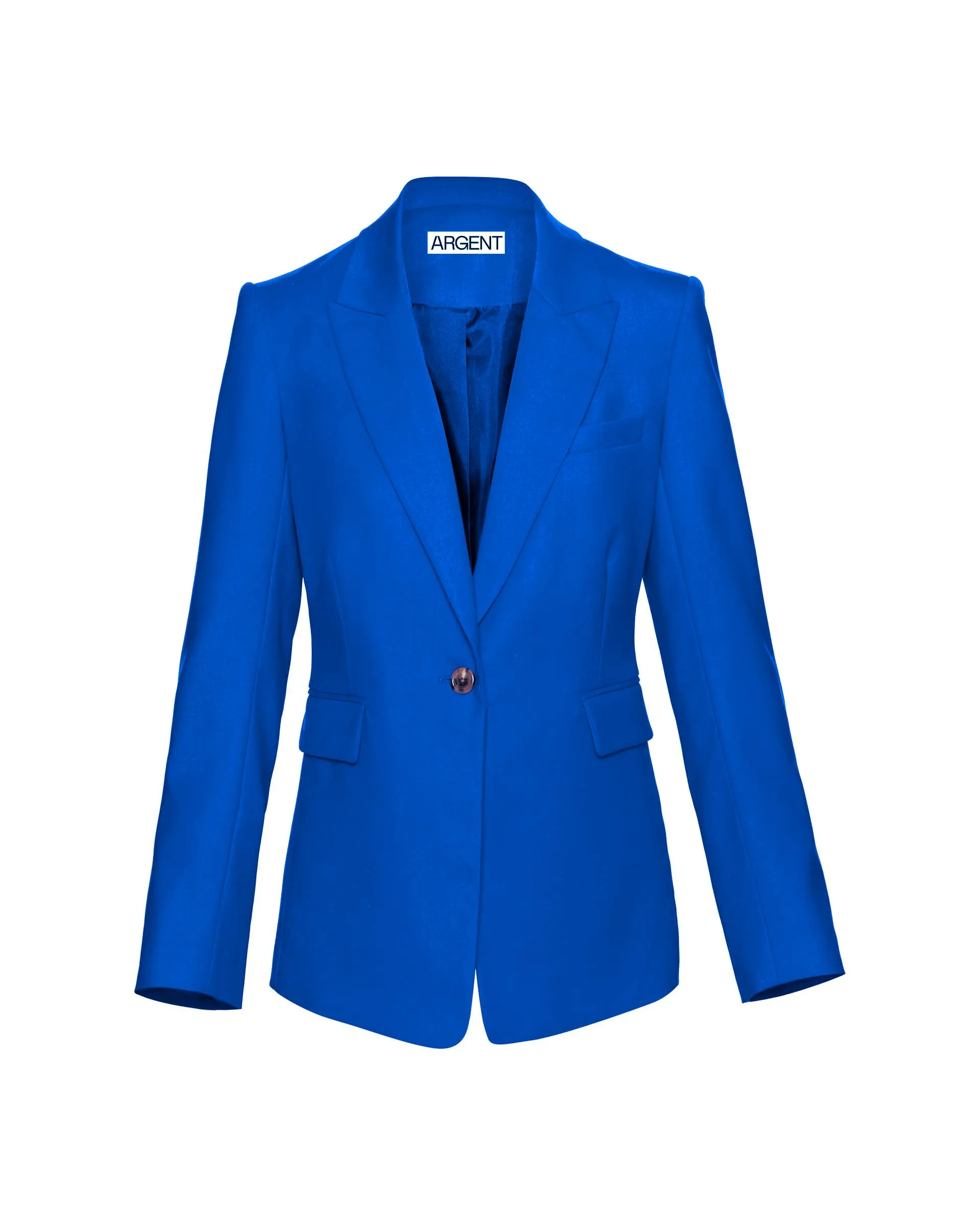Single Button Blazer in Seasonless Wool | Royal Blue sold by Argent product image thumbnail 5