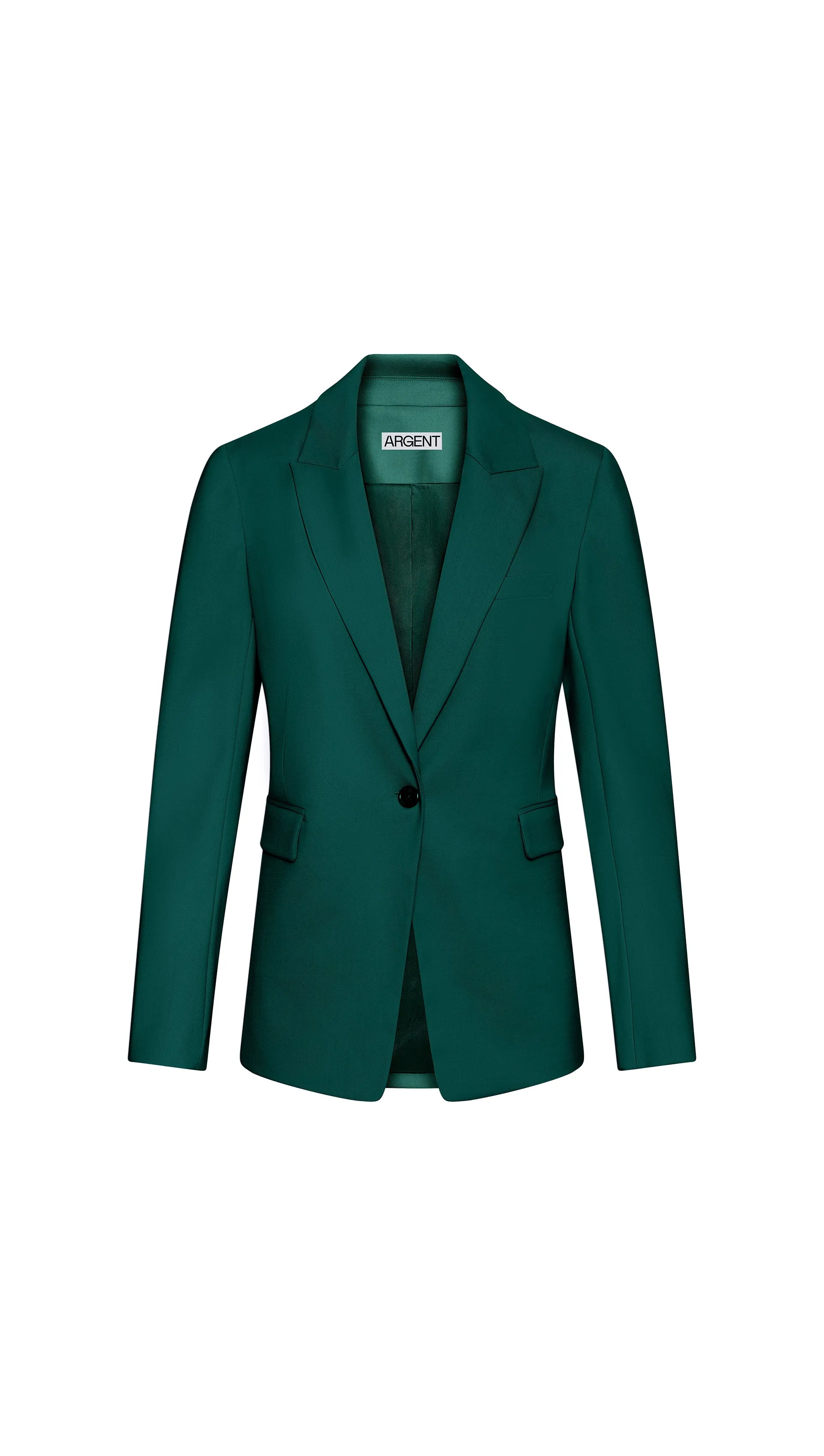 Single Button Blazer in Seasonless Wool | Emerald sold by Argent product image thumbnail 5