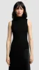 Sleeveless Turtleneck in Stretch Wool | Black sold by Argent