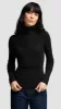 Knit Turtleneck in Stretch Wool | Black sold by Argent