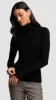 Knit Turtleneck in Stretch Wool | Black sold by Argent