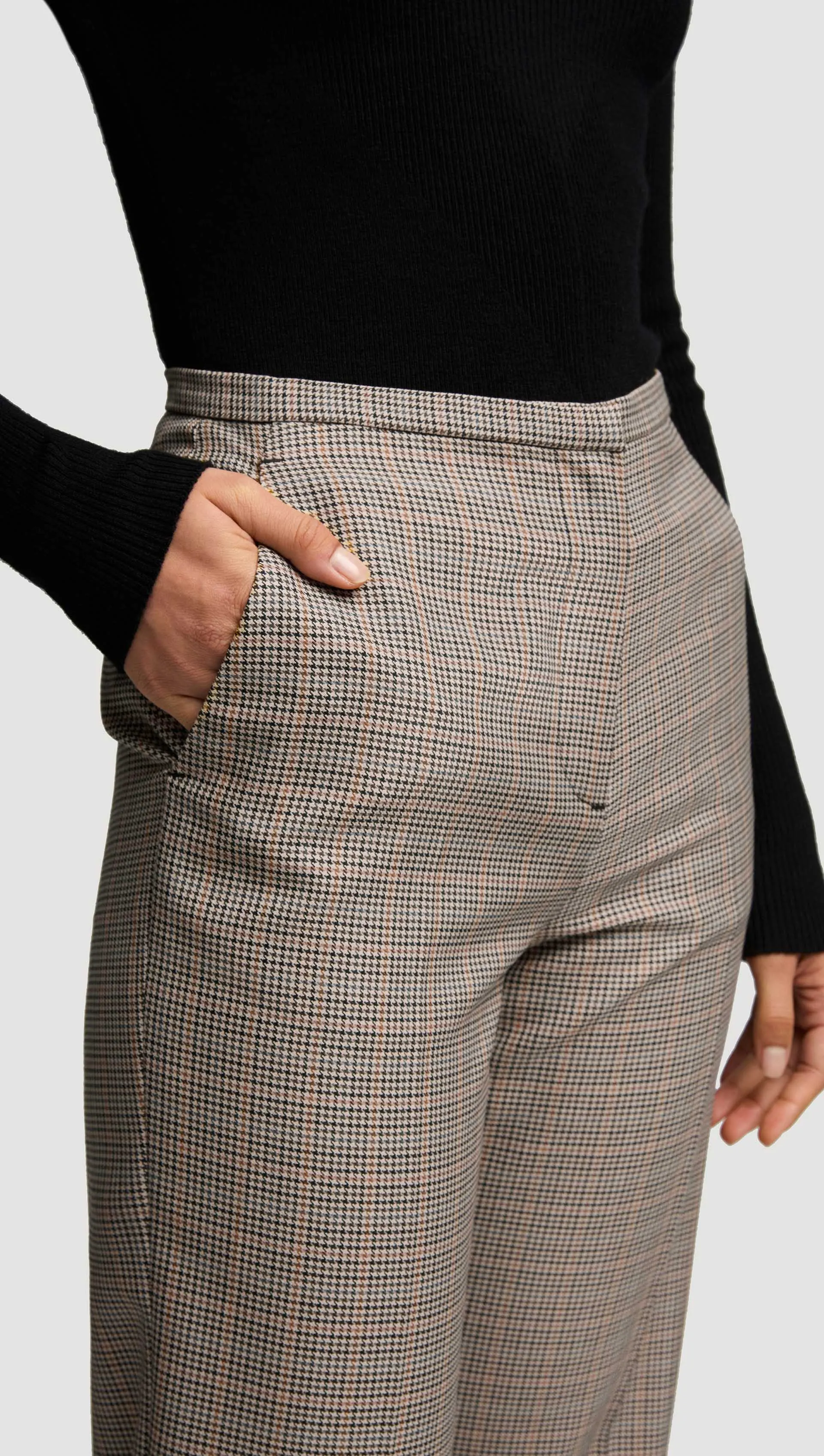 Prince Trouser in Wool Blend | Plaid Houndstooth sold by Argent product image thumbnail 5