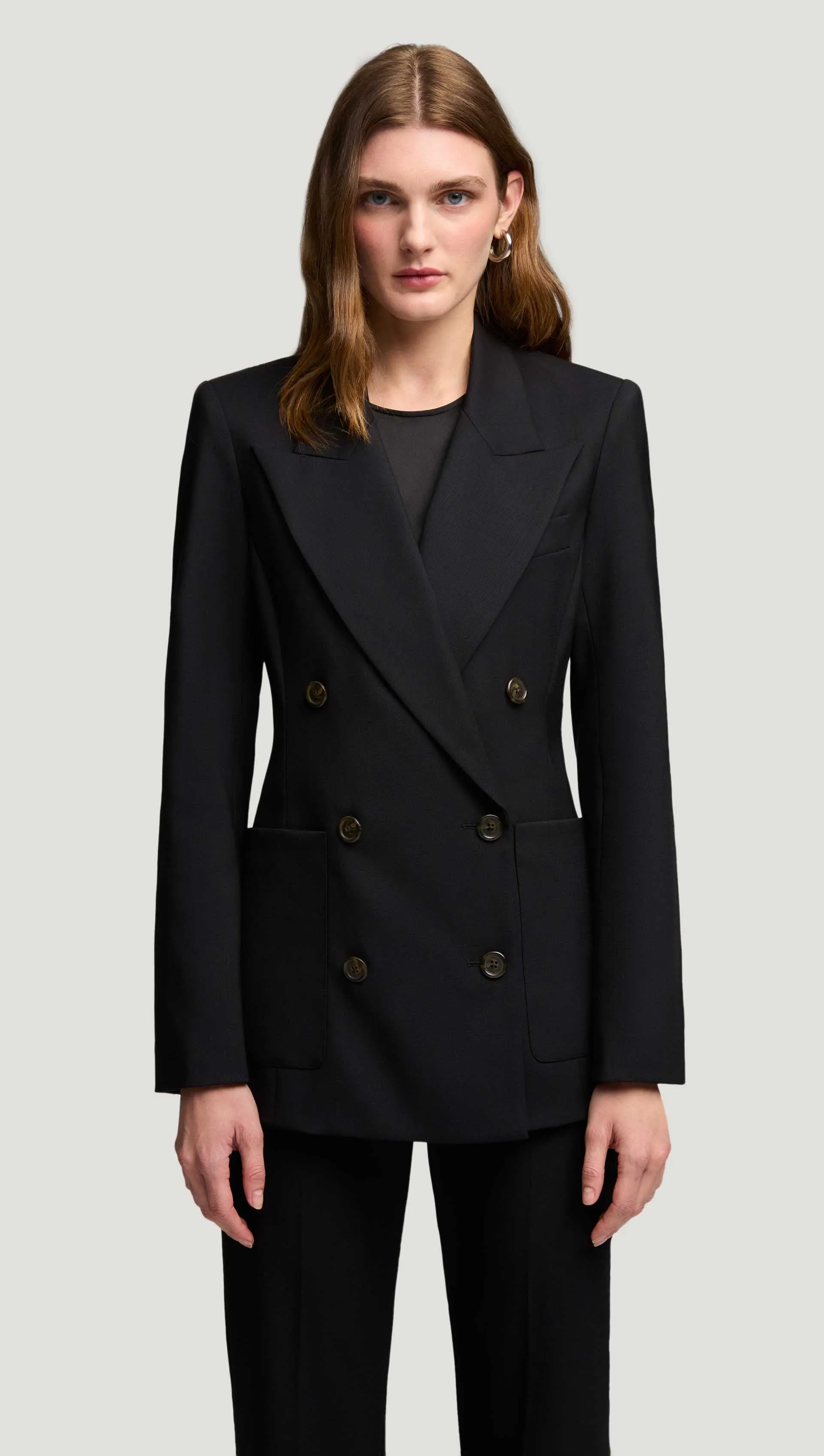 Chelsea Blazer in Seasonless Wool | Black sold by Argent