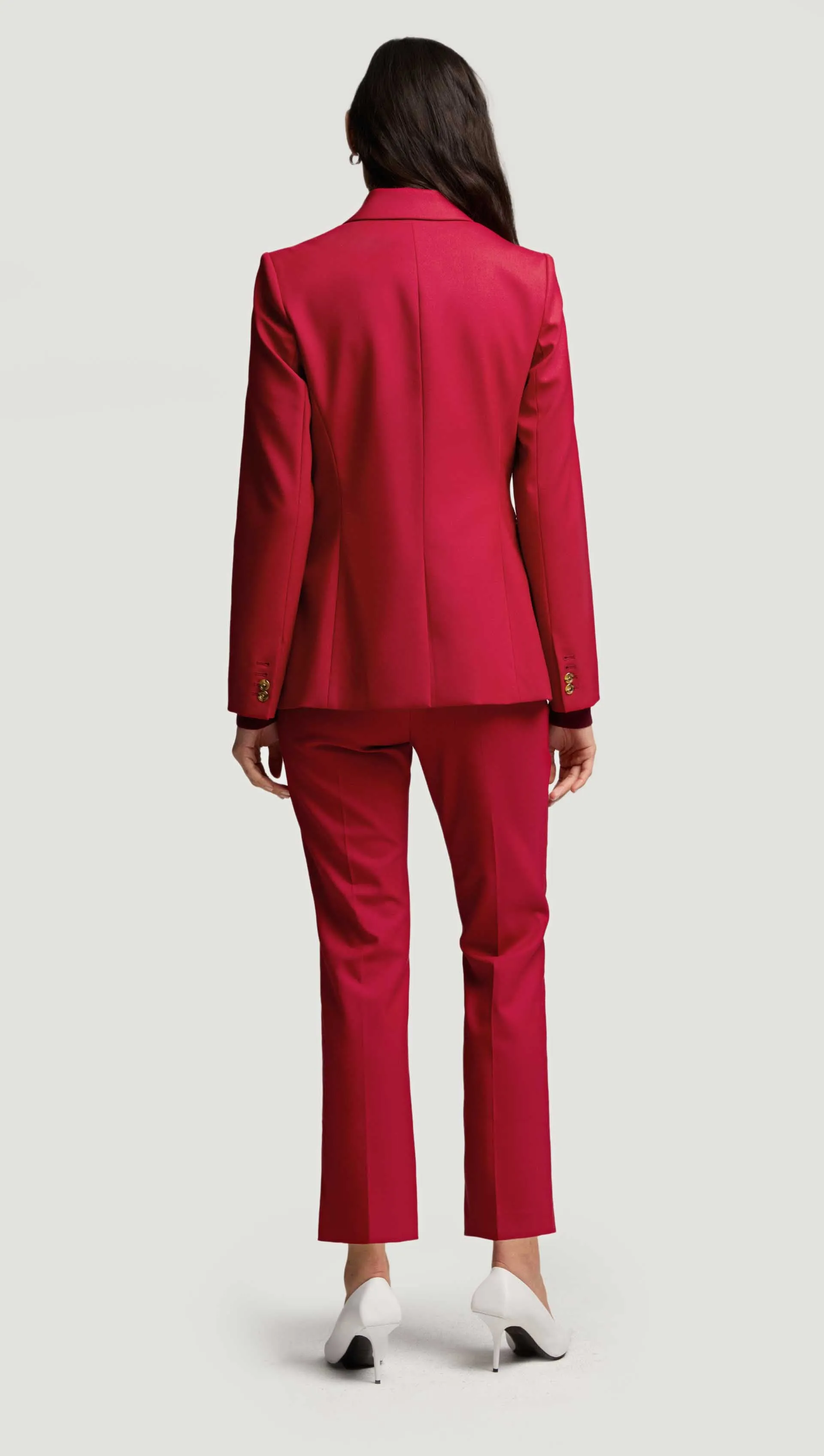 Two-Button Blazer in Seasonless Wool | Carmine sold by Argent product image thumbnail 5